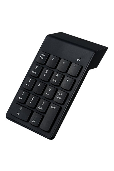 Generic 18 Keys Low Noise Mini Numeric 2.4G Wireless Waterproof Keypad Black