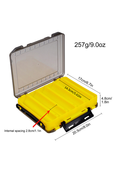 Choice صندوق أدوات صيد متعدد الاستخدامات H1000B ذو 10 خلايا مزدوج الجوانب - م...