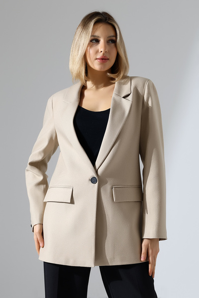 LOKADI Kadın Tek Düğme Blazer Ceket