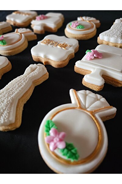 Mimosa Bakery Bride-Gelin-Bride To Be Özel Konsept Butik Kurabiye-20 Adet