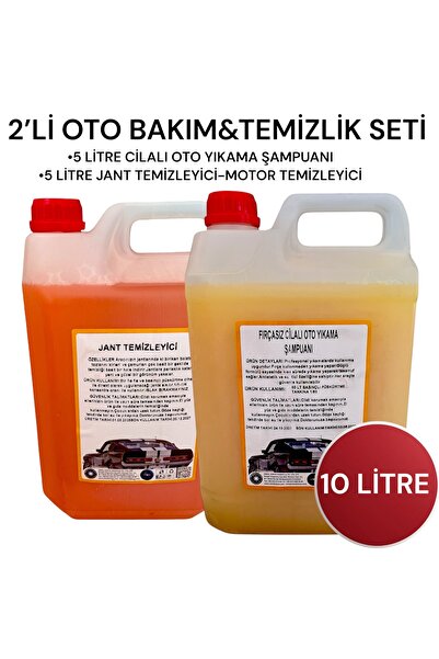 Şimal otokimya market 2'li araba temizleme seti/oto bakım seti fırçasız cilal...