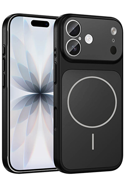Nezih Case Apple iPhone 16 Uyumlu 17 Pro Max Görünümlü Kamera Korumalı Magsaf...
