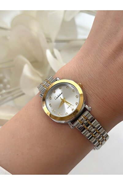 Forsining Black Double Chain - Gold Colored Women's Wristwatch