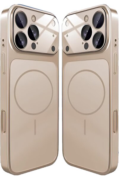Nezih Case Apple iPhone 14 Pro Uyumlu 17 Pro Max Görünümlü Magsafe Sarj Deste...