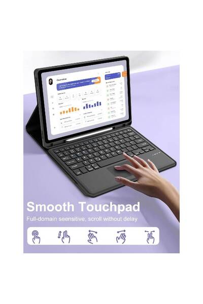 HYX حافظة لوحة مفاتيح ولوحة تتبع لجهاز سامسونج جالاكسي تاب S10 FE بلس 13.1 بوصة (SM-X620/SM-X626/SM-X626B)