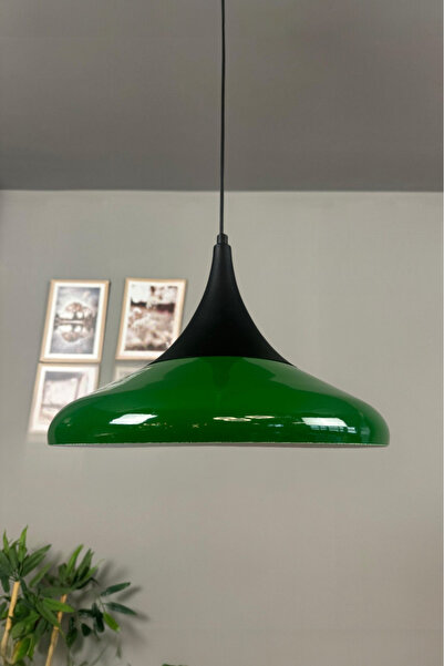 Bamyum Paladin Yeşil Tekli Avize Sarkıt Lamba Café Restoran Mutfak Salon Past...