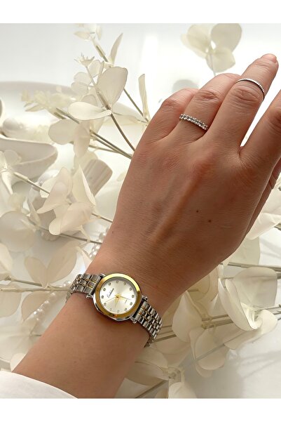 Forsining Black Double Chain - Gold Colored Women's Wristwatch