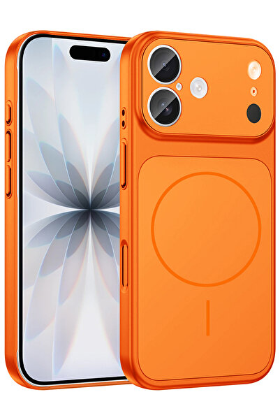 Nezih Case Apple iPhone 16 Uyumlu 17 Pro Max Görünümlü Kamera Korumalı Magsaf...