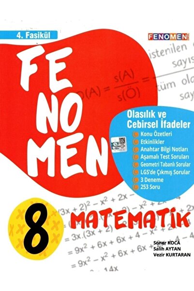 Gama Yayınları Fenomen 8. Sınıf Lgs Matematik 4. Fasikül Konu Özetli Soru Ban...