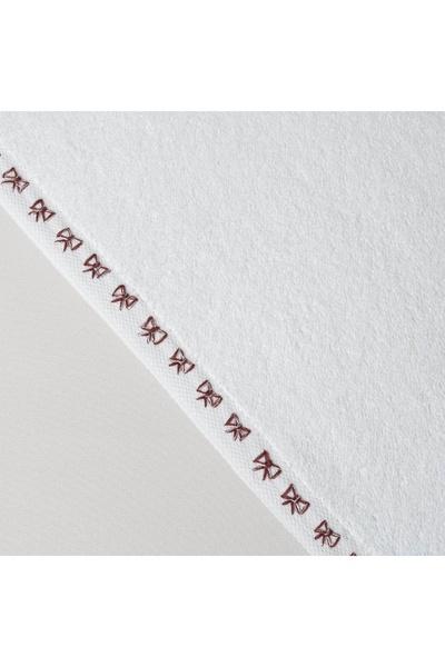Linens Ribbon Cotton 50X85 cm Face Towel White