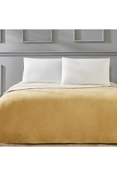 Linens Gloria Blanket - Double Mustard Color