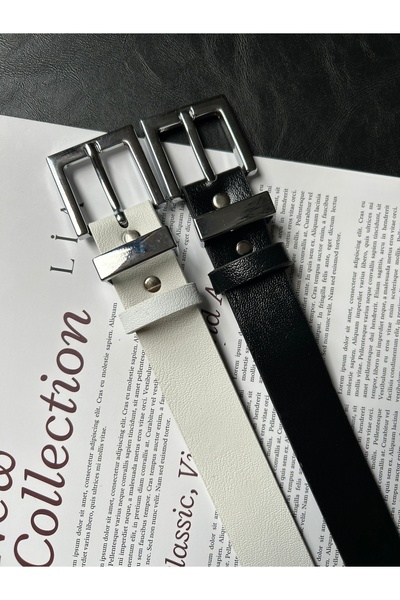 LİA KEMER حزام نسائي فضي اللون منقوش مربعات كلاسيكي من Knot مكون من قطعتين، ح...