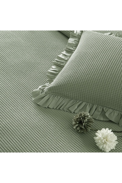 Linens Bsp Double Bedspread Set Green