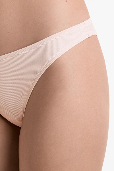 Oysho 3 rib U-cut logo Brazilian briefs