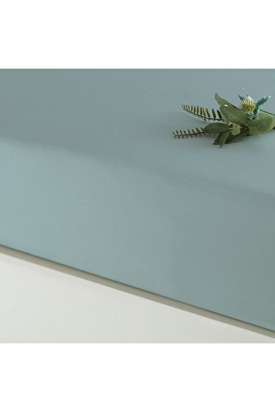 Linens Mix&Match Cotton Satin Double Fitted Sheet Green