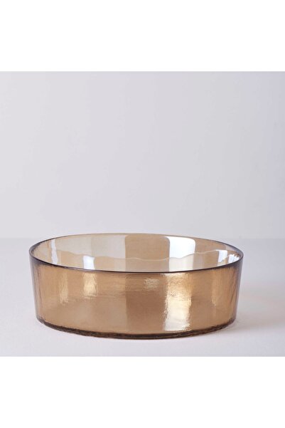 Linens Gleam Glass 21 cm Salad Bowl Amber