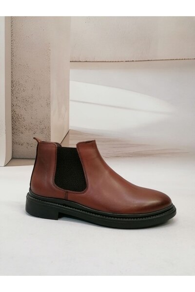 navybluebyaliodabas NBM TPL 428 HAKIKI DERI LASTIKLI BOT-Taba