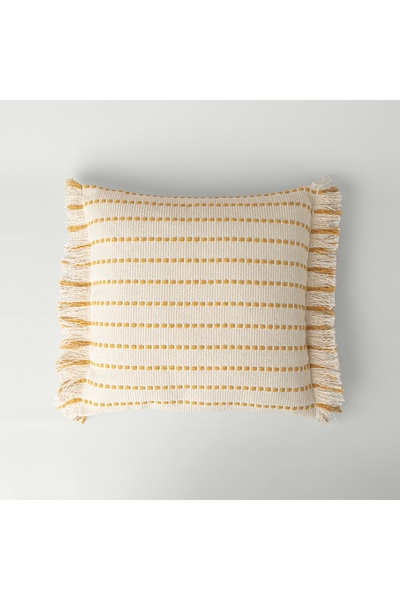 Linens Gunny 45X45 cm Throw Pillow Case Mustard