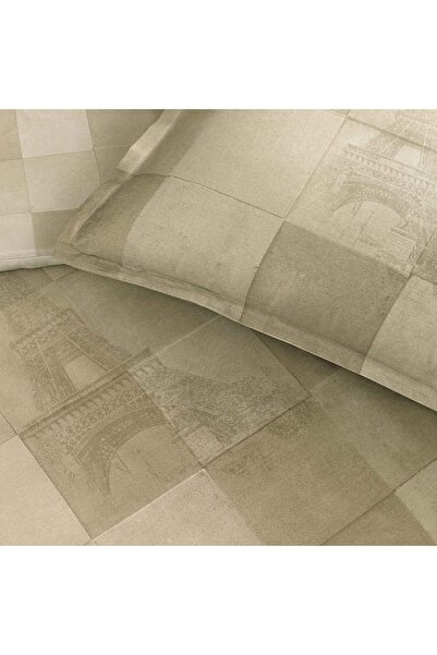 Linens Allday Pierre Cotton Satin Double Duvet Cover Set Stone