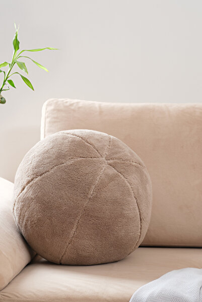 ASDİVA Διακοσμητικό κάλυμμα μαξιλαριού Puffy Plush Lamb Teddy με επιλογές μεγέθους καφέ