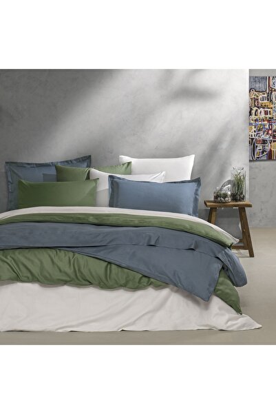 Linens Mix&Match Cotton Satin Superking Size Duvet Cover Ecru