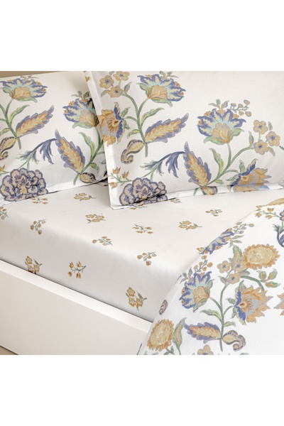 Linens Allday Tresca Cotton Satin Single Duvet Cover Set Orange