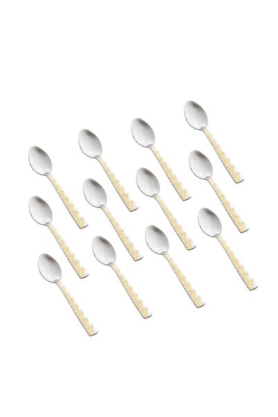 HIC 12-Piece Stainless Steel Dessert Spoon Set