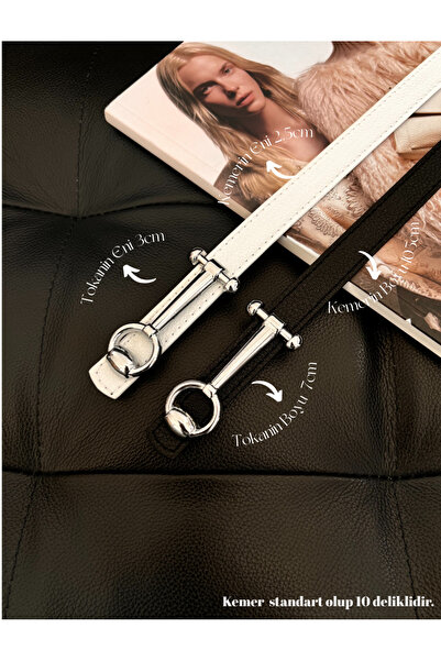Fiori Design Long Buckle Thin Women's Belt, Coat Belt, Shirt Belt, Dress Belt