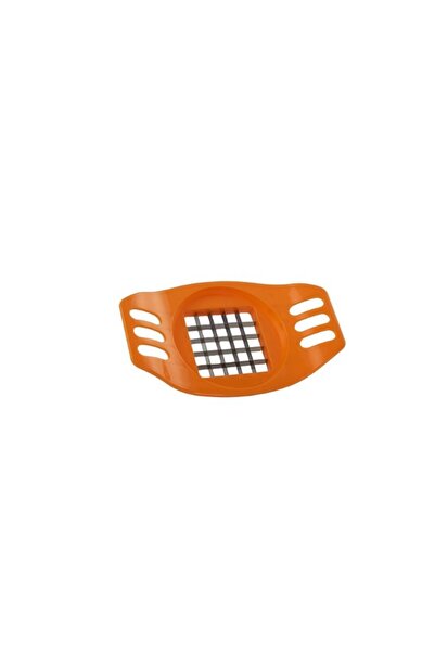 gogiva Manual potato slicer, made of plastic, with stainless steel blades, for ready-to-fry slices, orange