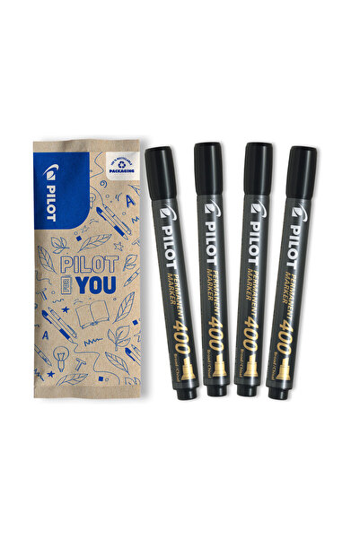 Pilot Set flow pack 4x marker permanent P400 negru