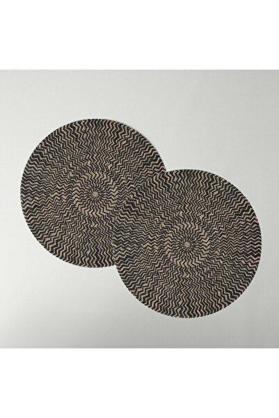 Linens Delon 2-Pack 38 cm American Service Black Natural