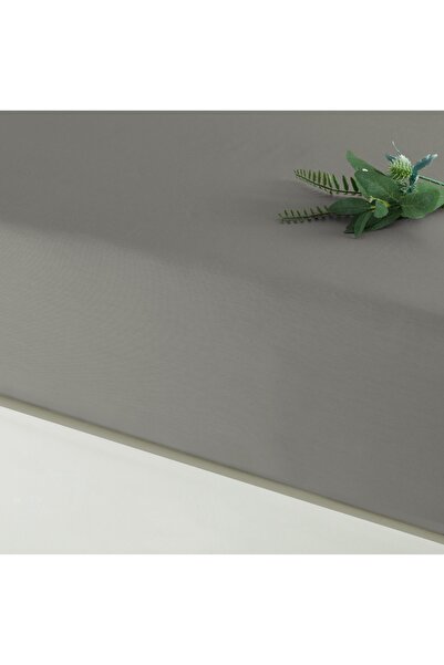 Linens Mix&Match Cotton Satin Single Fitted Sheet Mink