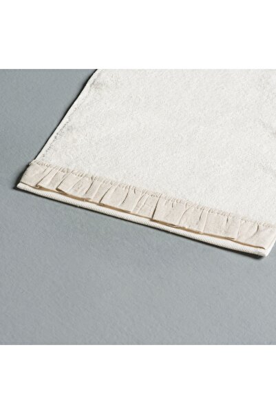 Linens Ruffle Bamboo 30X45 cm Hand Towel Ecru