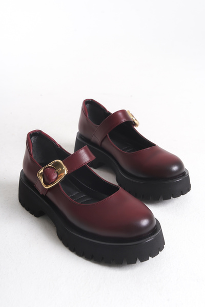 MARSEDO Γυναικεία Loafer με αγκράφα με χοντρό τακούνι casual παπούτσια Keira