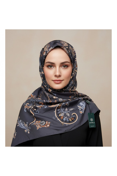 Bonjela شال أنيق بنمط زهرة عثمانية