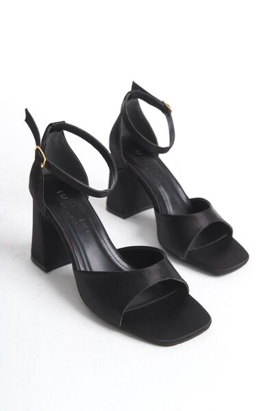 MARSEDO Nadia - Pantofi stiletto casual pentru femei, toc gros și vârf tocit