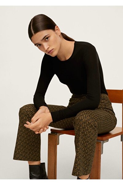 Sincewoman Kadın Yüksek Bel Crop Pantolon