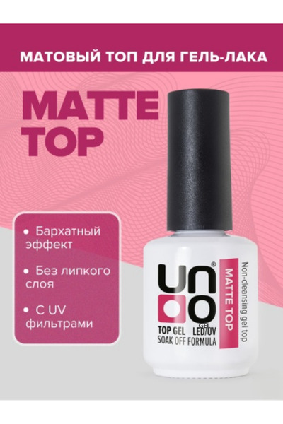 unogel Matte Top Coat 15 ml Mat Topcoat