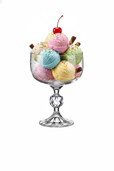 Bohemia كريستاليت 6 عبوات زجاج كريستالي بأرجل 200 مل