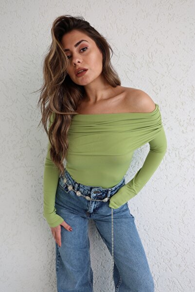 roza butik Madonna Drapeli Bluz