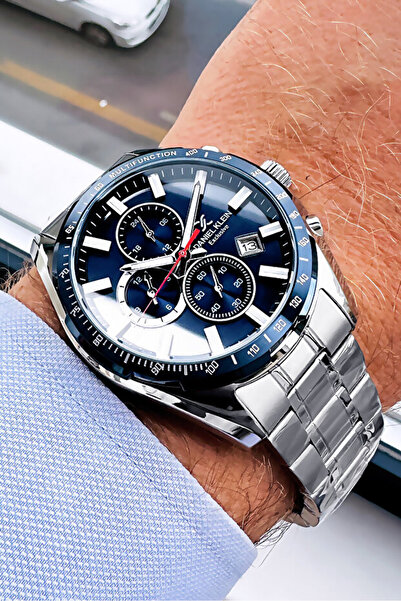 Daniel Klein Erkek Kol Saati 3 Atm Su Geçirmez Gümüş Renk Çelik Kordon Cbk432