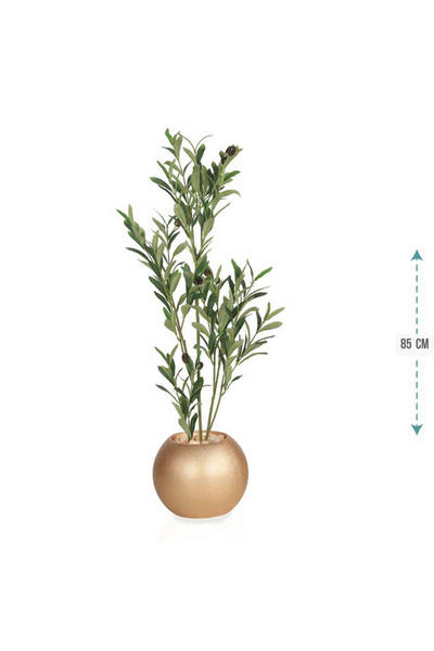 co arma Artificial olive tree with plastic stand, 85 cm high