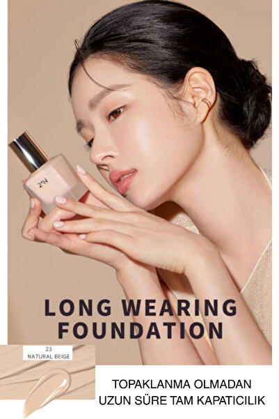 2aN Topaklanma Olmadan Uzun Süre Tam Kapatıcılık UV Korumalı Fondöten 30ml