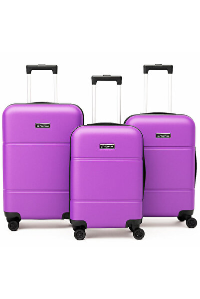 Hayyak Set of 3 Luggage with Carry on & Checked In Travel Bag with Combination Lock| 20/24/28-Purple