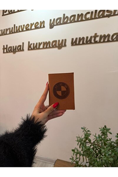 EFE DERİ حافظة ترخيص السيارة الجلدية المخيطة من Bmw، حامل ترخيص السيارة، حامي...