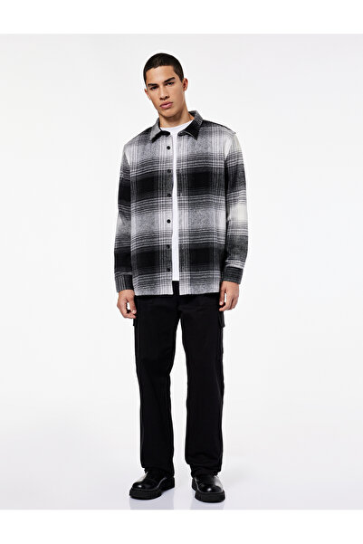 Koton Πουκάμισο Ξυλοκόπος με κλασικό γιακά με μακρυμάνικο σχέδιο κανονικής εφαρμογής