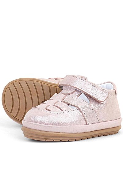 Rakerplus Muppet Genuine Leather Glitter Powder Velcro Anatomical Baby Sandals Shoes