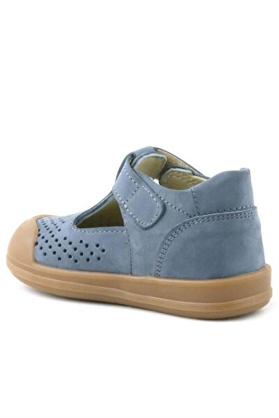 Rakerplus Shaun Genuine Leather Gray Velcro Anatomical Baby Sandals