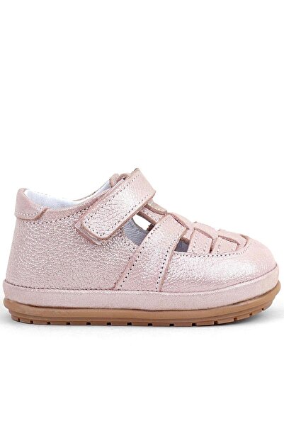 Rakerplus Muppet Genuine Leather Glitter Powder Velcro Anatomical Baby Sandals Shoes