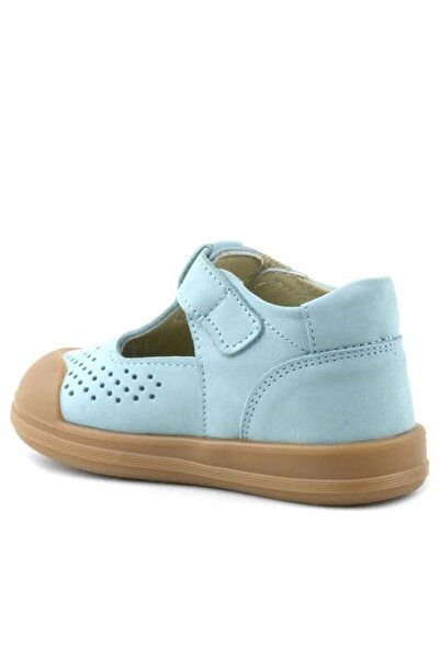 Rakerplus Shaun Genuine Leather Blue Velcro Anatomical Baby Sandals